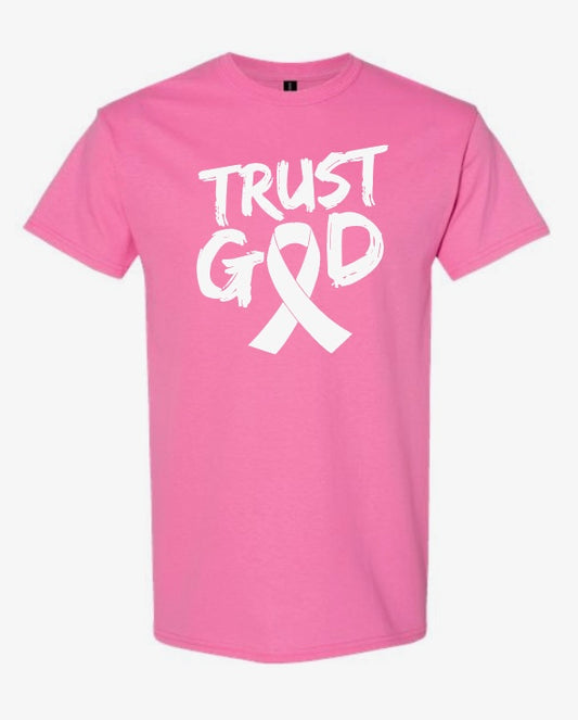 Trust God Breast Cancer Awareness Tee
