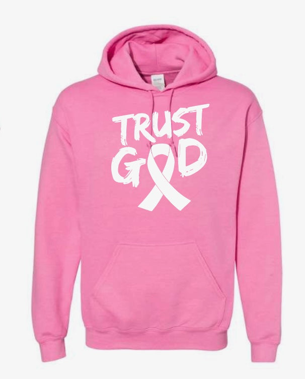 Trust God Breast Cancer Awareness Hoodie